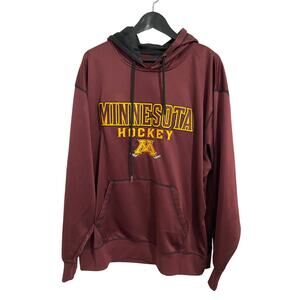 Minnesota Gopher Hockey Maroon Hoodie Sweatshirt Men's Size XL